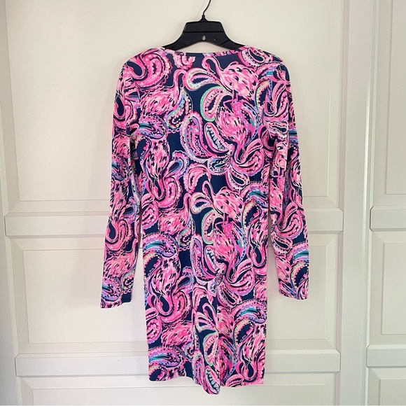 Lilly Pulitzer Etta t-shirt dress flock to the top pink flamingo 26409 - Picture 2 of 7